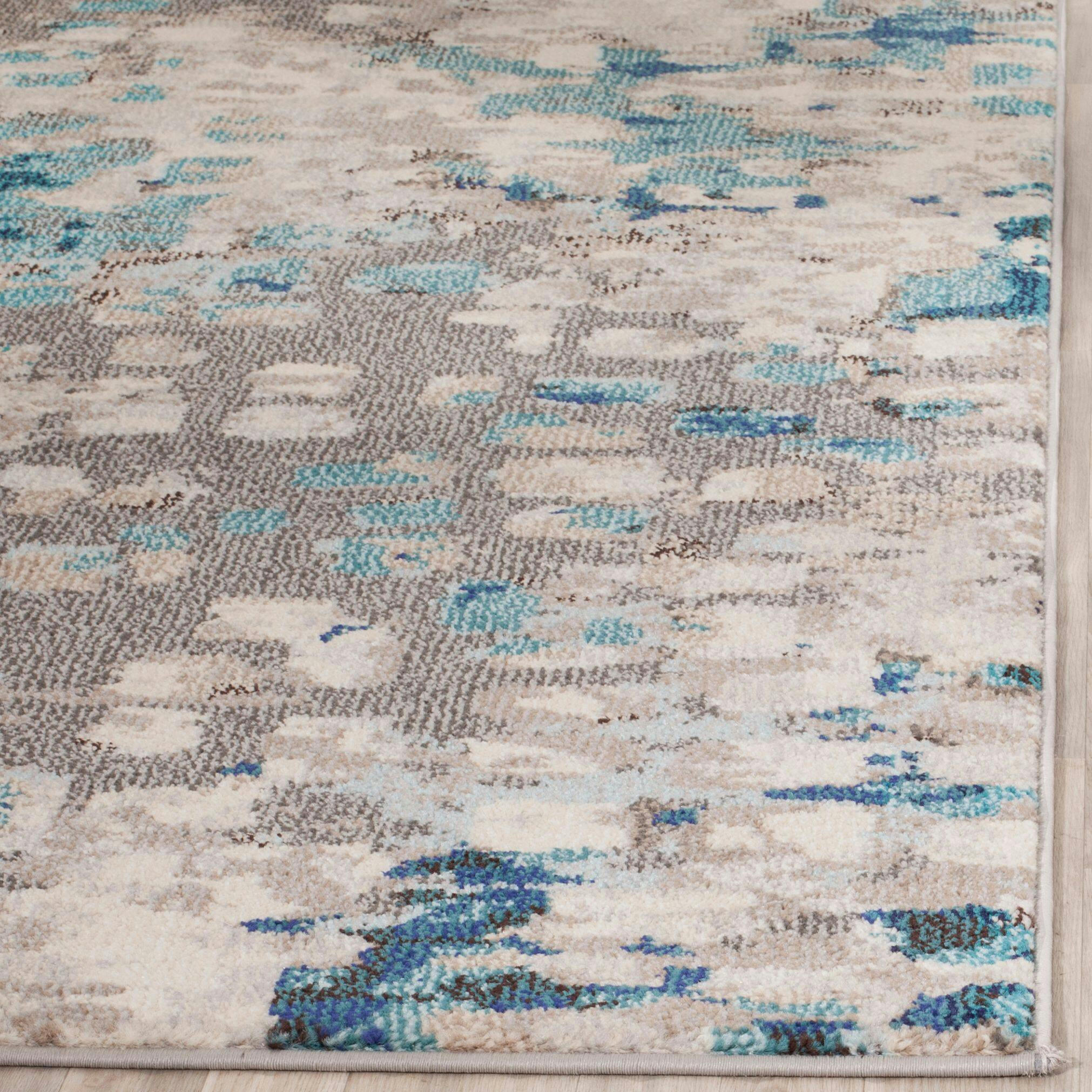 Safavieh Monaco 225 Rug Grey/Light Blue, 9