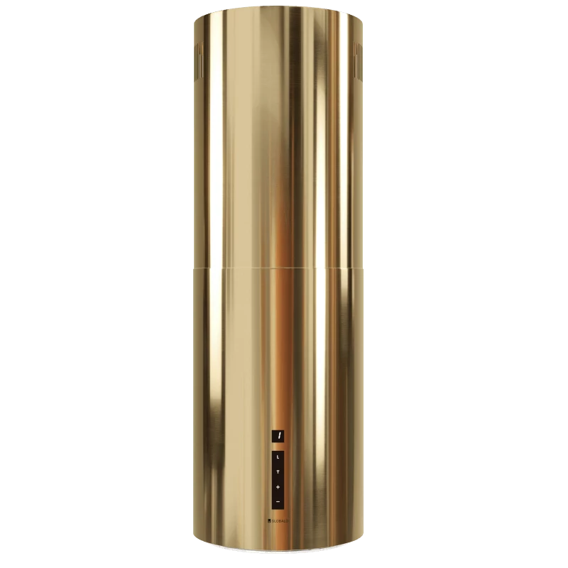 Okap wyspowy Globalo Heweno Isola 39.2 light gold 675m3/h 38cm