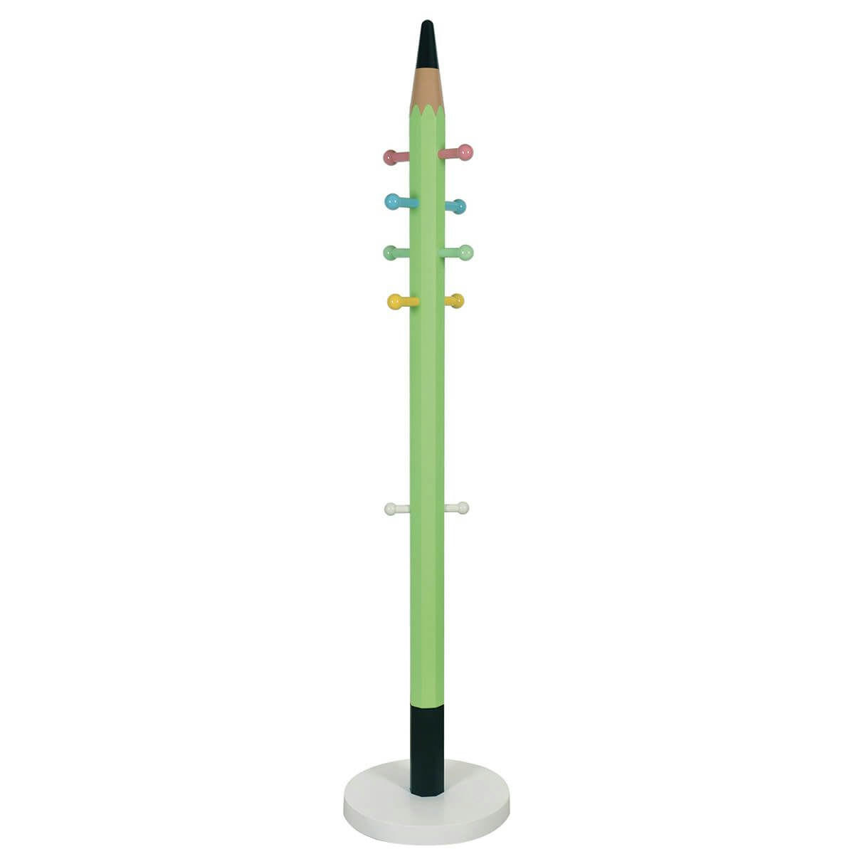 - Portemanteau  10 patères vert pour enfant