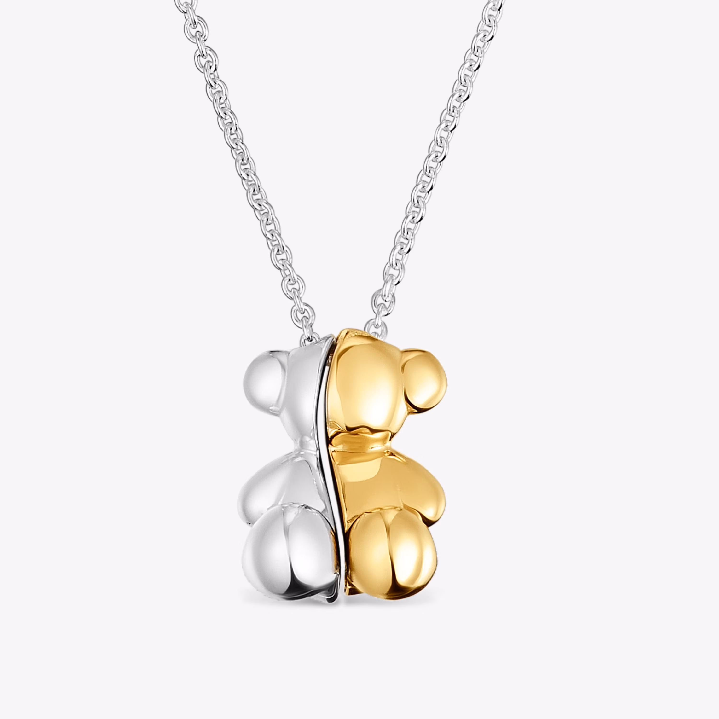Collar corto doble oso bicolor My Other Half