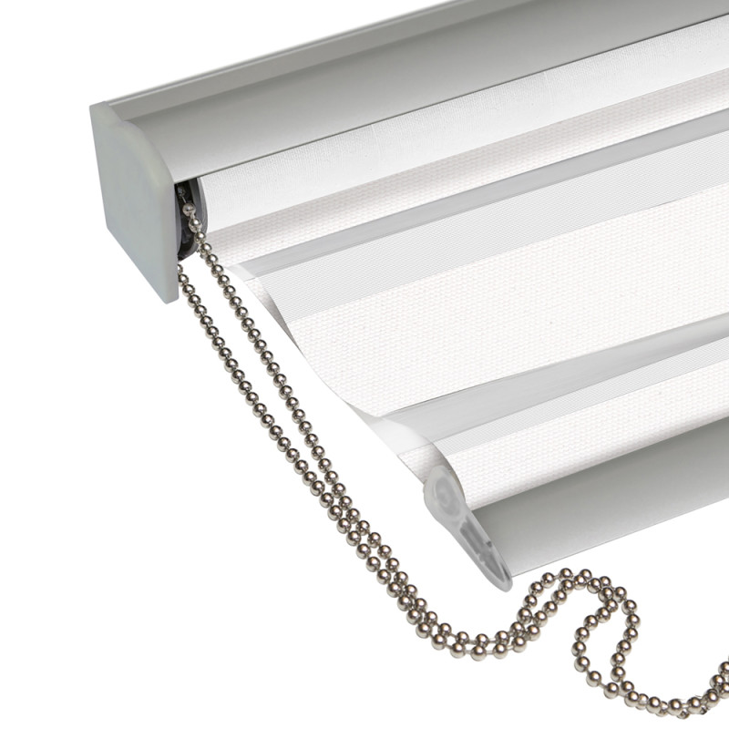 Store enrouleur jour/nuit Alutech blanc 120 x 250 cm MADECO