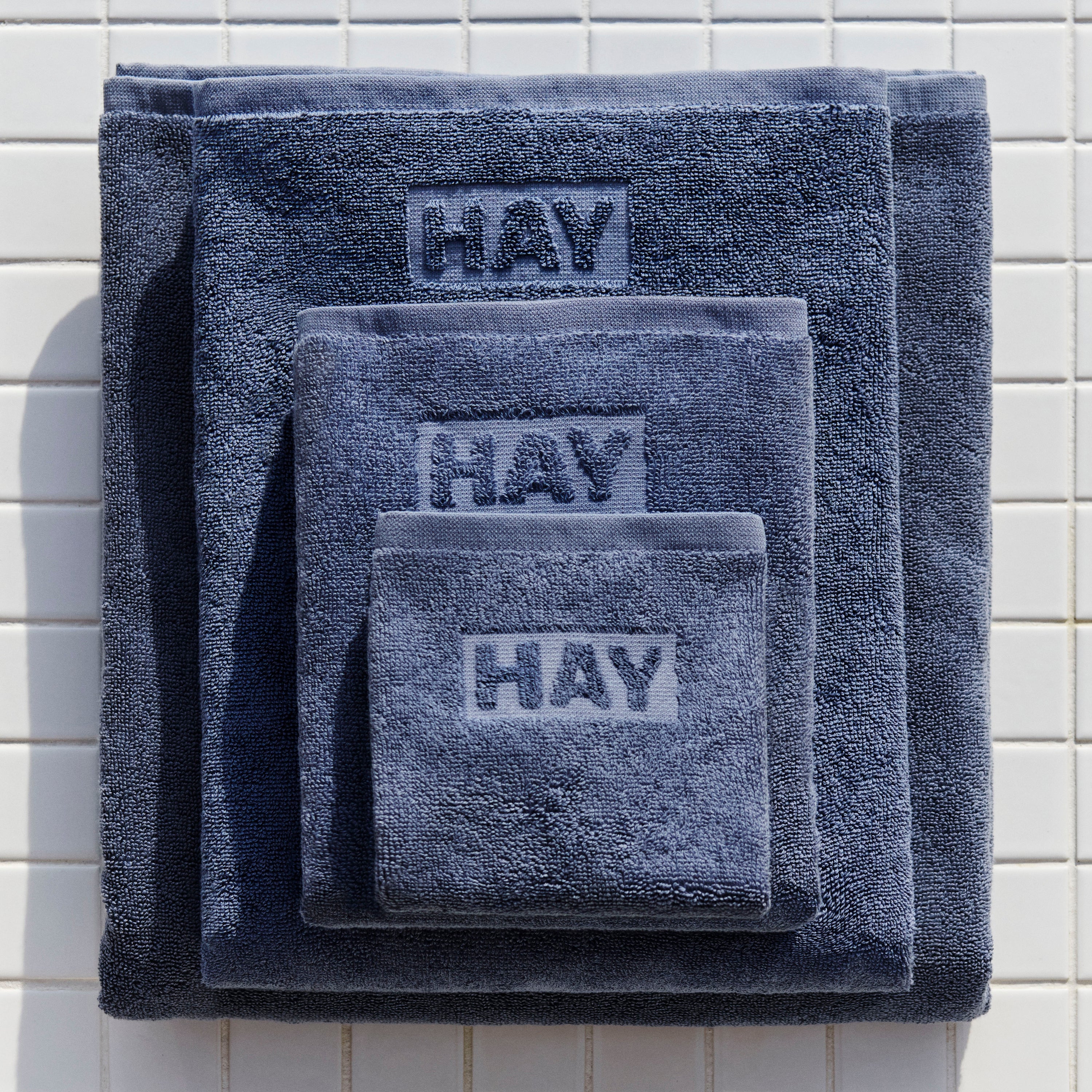 HAY Mono Gastendoek - Staal Blauw