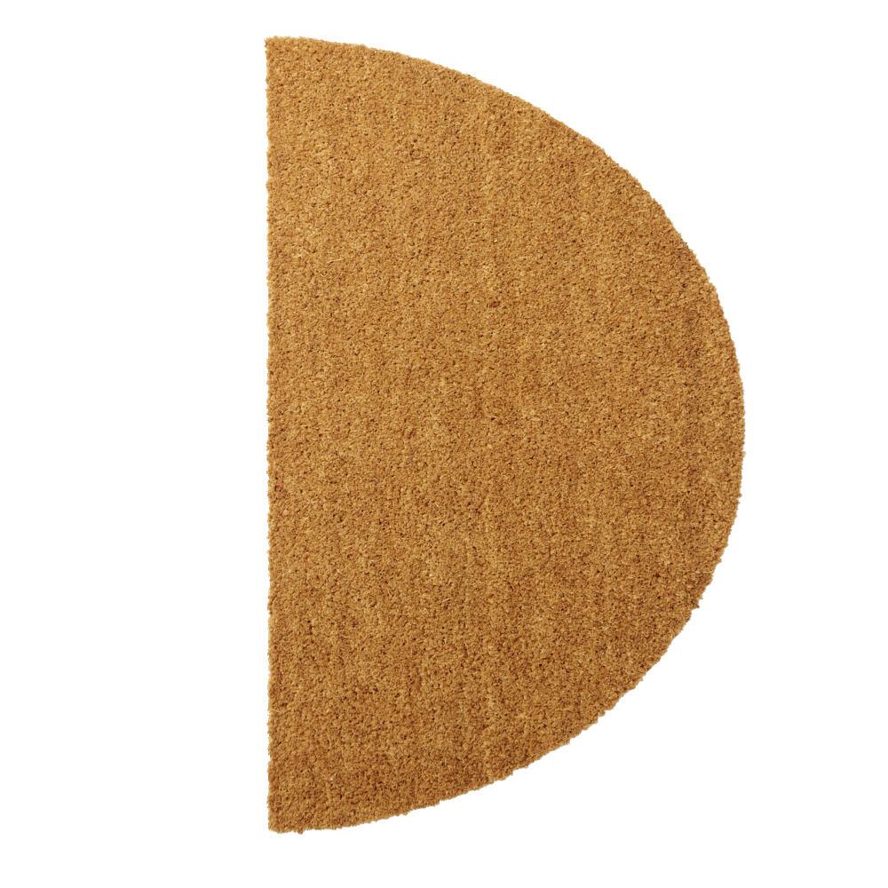 Tapis d'entrée coco forme demi-lune 45x75cm