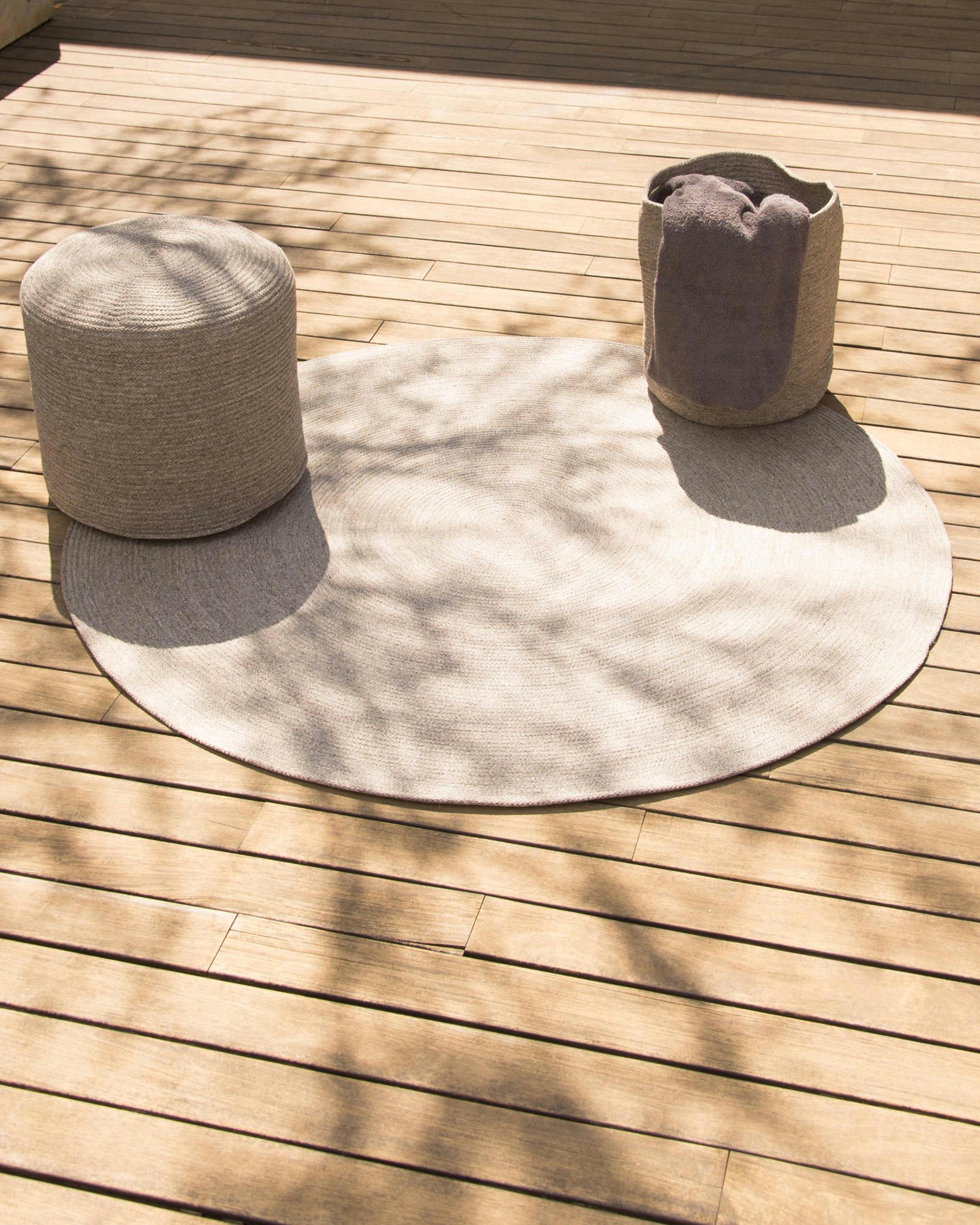 IN&OUT BASKET - Panier Beige pour intérieur et exterieur beige grisâtre