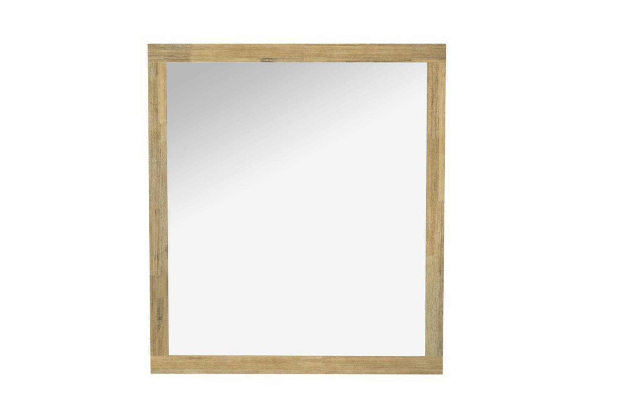PARIS - Miroir de salle de bain rectangulaire en bois 80 cm