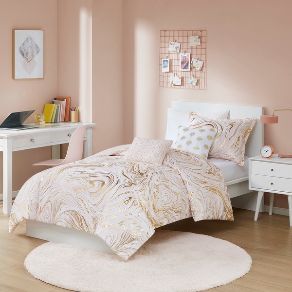 Natalia Metallic Printed Comforter Set by Intelligent Design