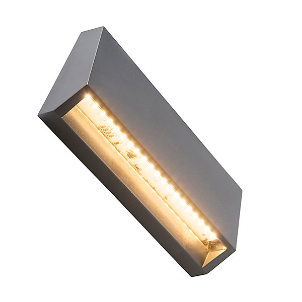 Applique murale extérieure moderne gris foncé avec LED IP65 - Sandstone 2
