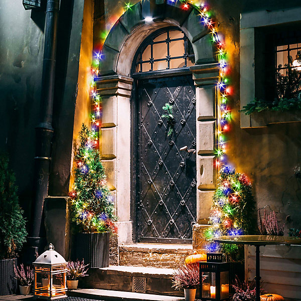 Guirlande lumineuse de Noël ECD Germany multicolore 36m 1800 LEDs minuterie IP44 intérieur extérieur