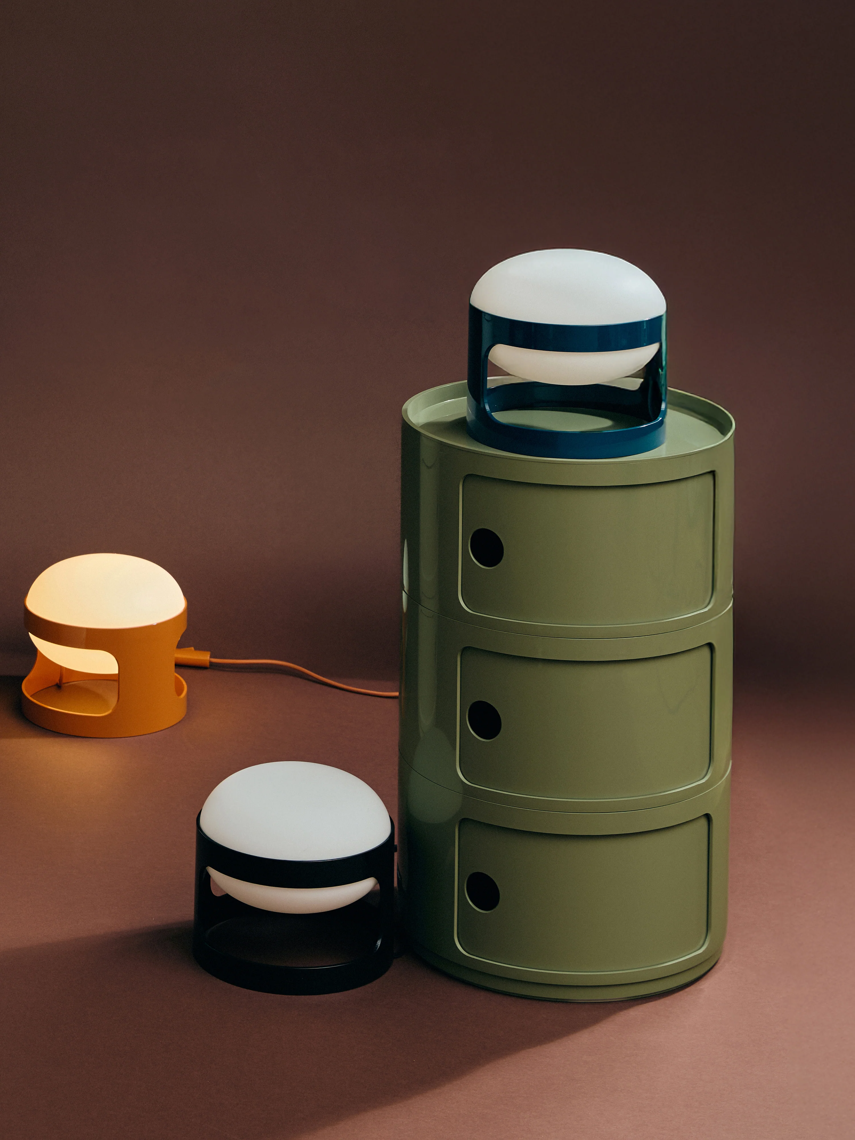 Design Container Componibili, 3 Elemente, H 59 cm
