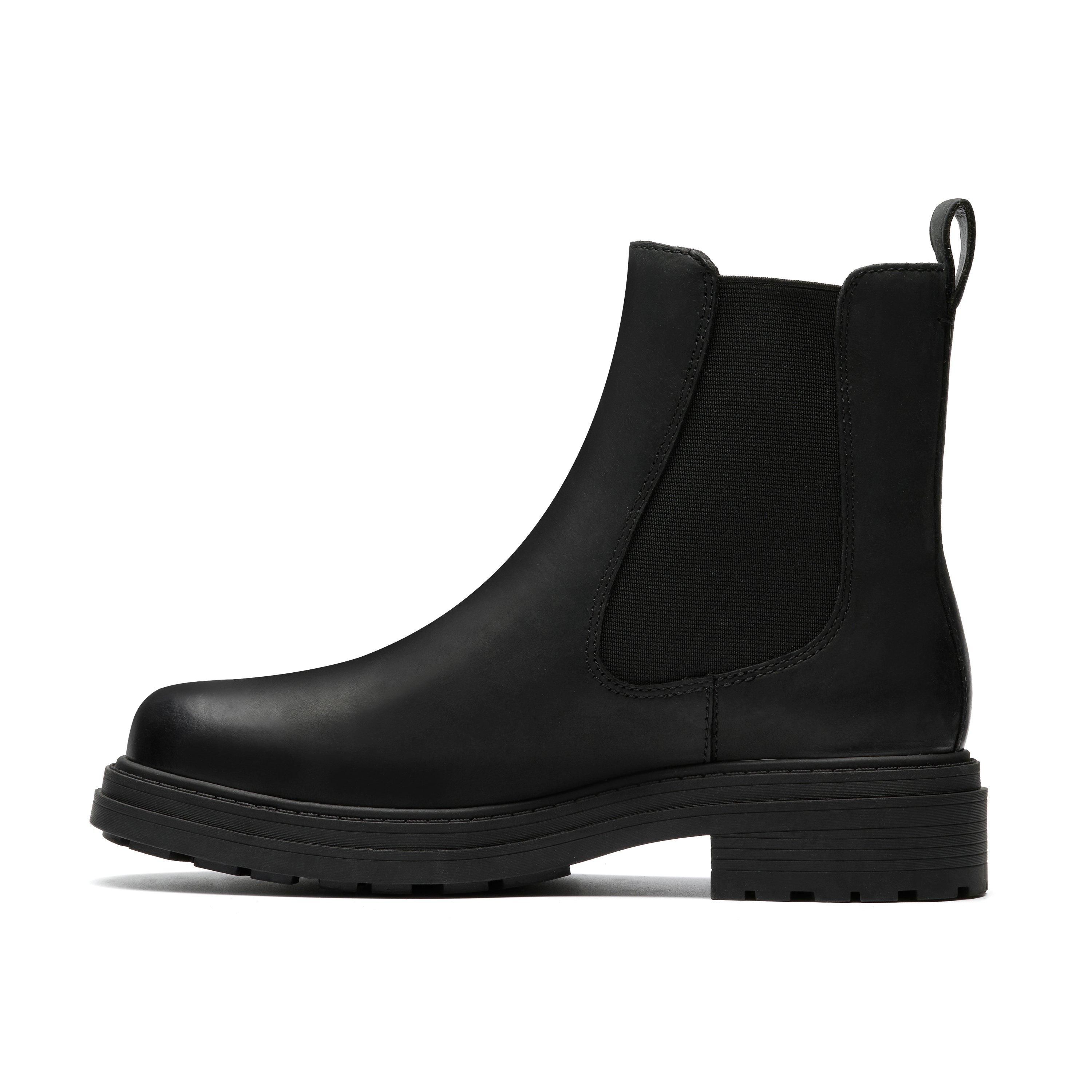 Clarks Orinoco 3 Top Black Leather Chelsea Boots,Ankle Boots