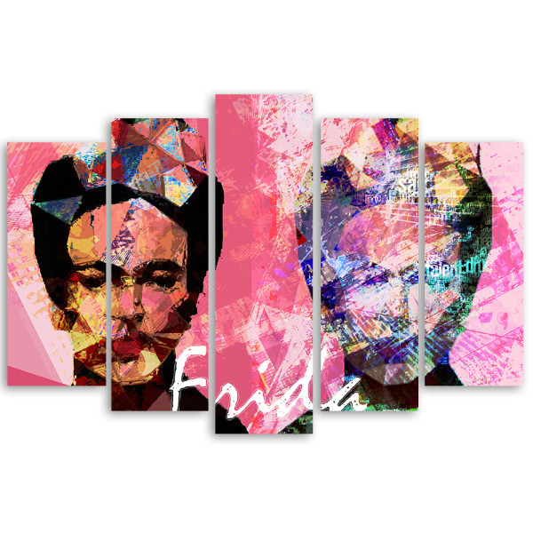 Feeby Obraz 5 częściowy na płótnie Frida Kahlo