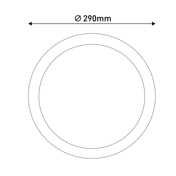 Leuchtmittel »BONUS«, ∅xH: 29 x 15,5 cm, Metall/Kunststoff