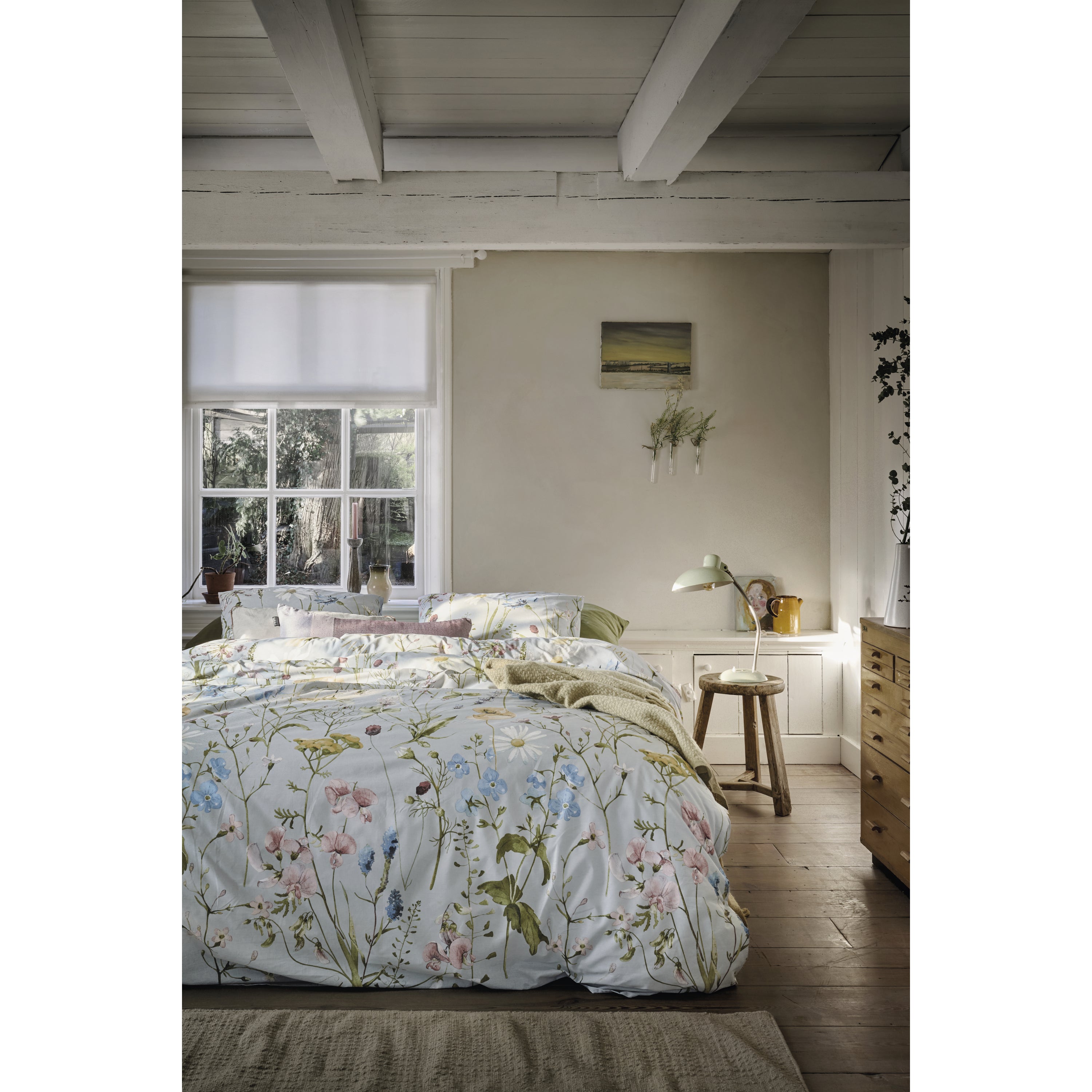 Ariadne at Home Bloom Dekbedovertrek 200 x 200/220 cm - Blauw