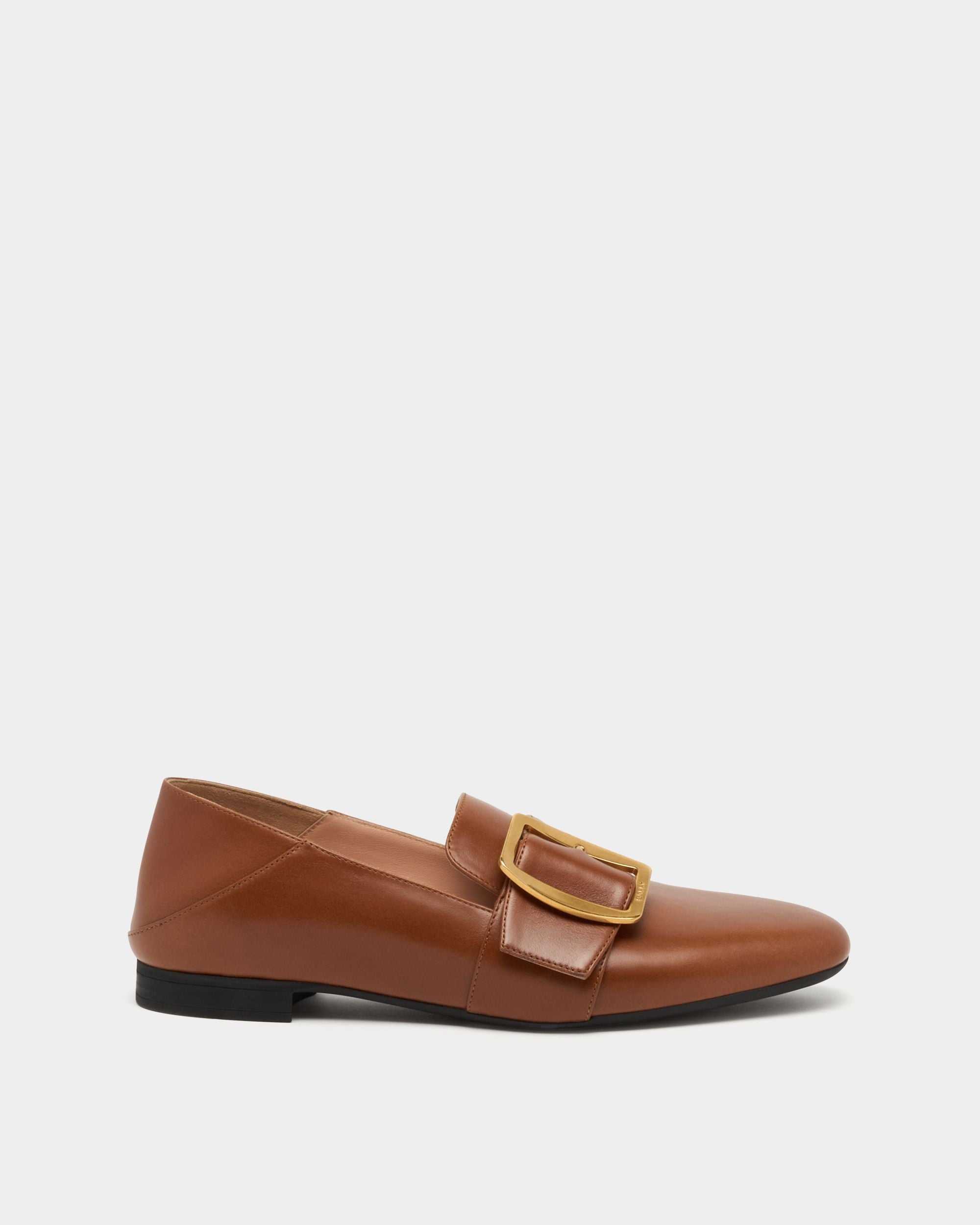 Bally Boucle Slipper aus Leder in Amber Brown