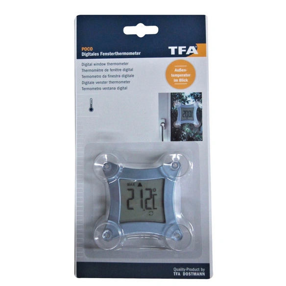 Digitalthermometer, Breite: 6,7 cm, Temperaturbereich: -25 bis 70 °C