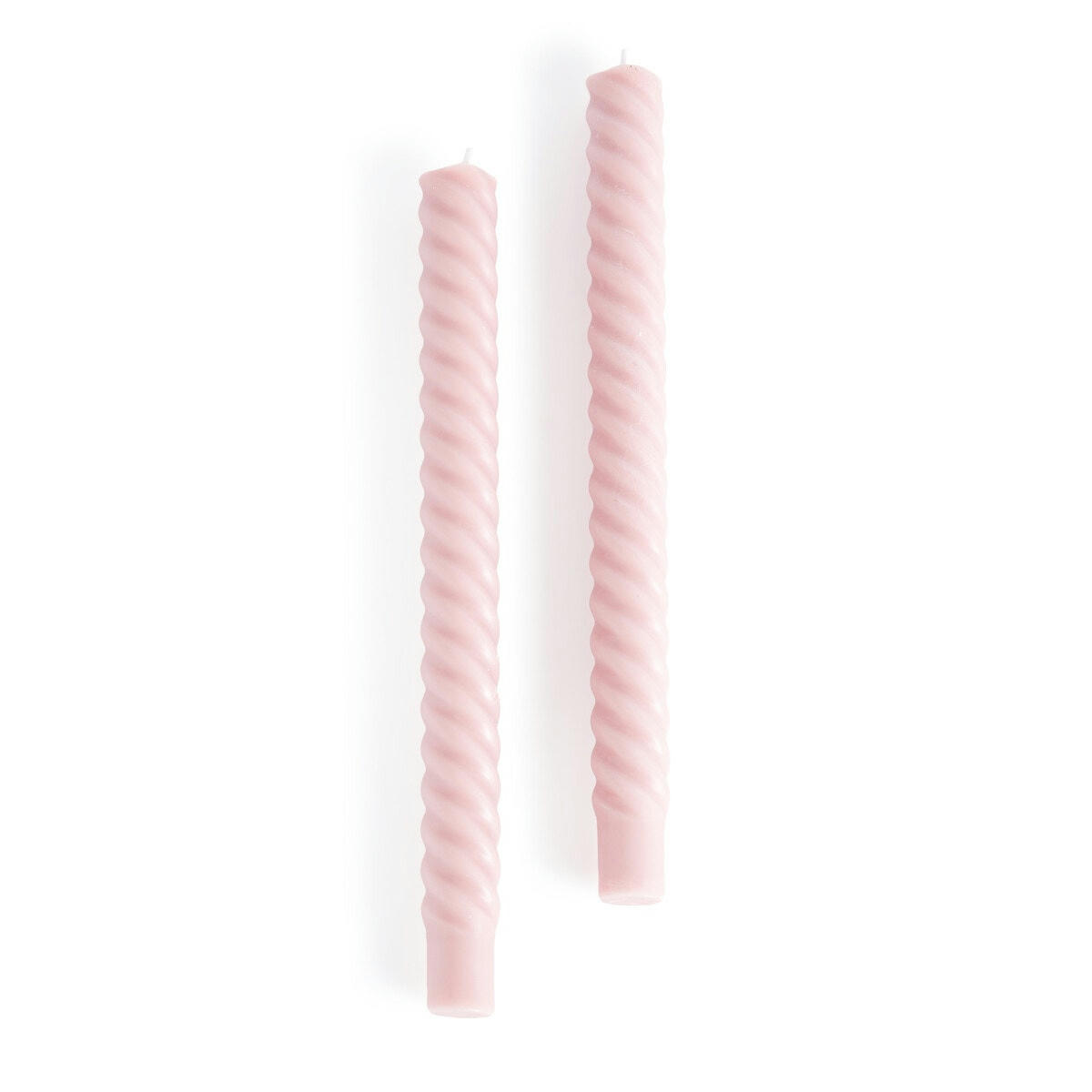 Lot de 2 bougies torsadées, Fabola