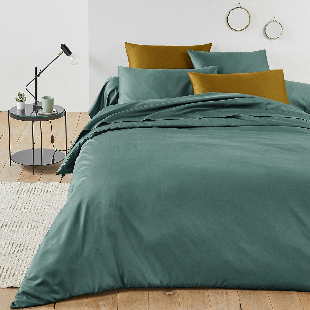 Drap plat satin de coton