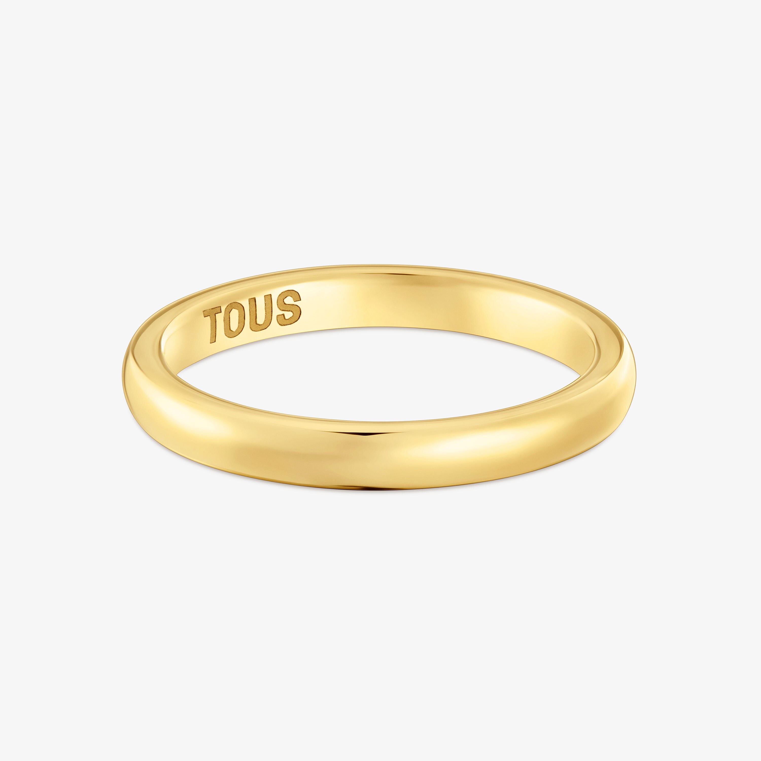 Anillo alianza de boda de oro media caña 2,7 mm TOUS Alianzas