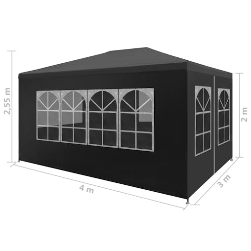 NNEVL Party Tent 3x4 m Anthracite