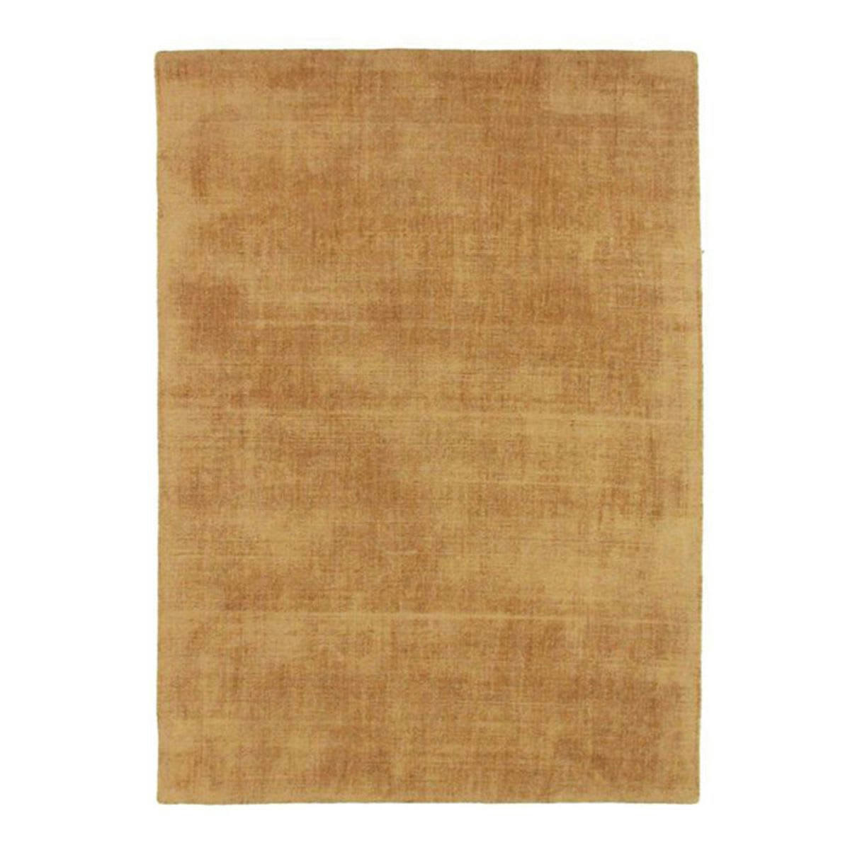 SANTAL - Tapis aspect velours ocre 120x170