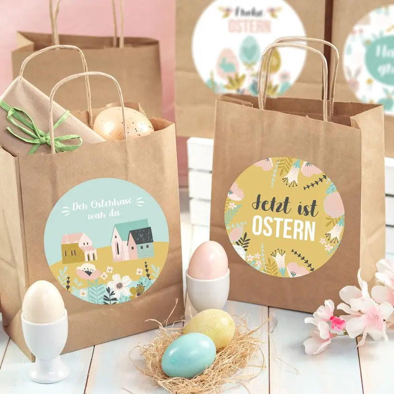 Bastelset 12-teilig Ostertüten Henkel