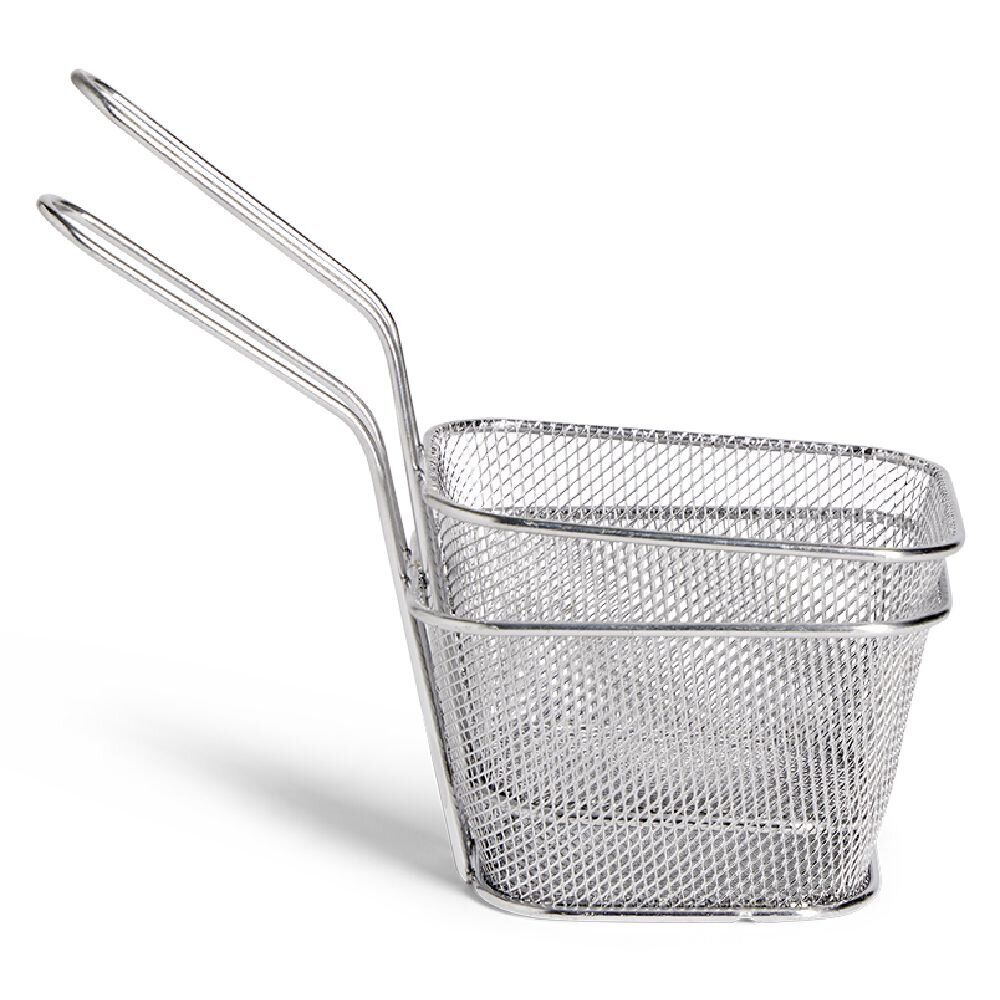Lot de 2 paniers à frites inox argenté 19,5x17,5x8,5cm