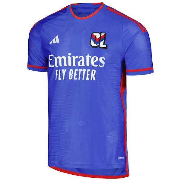 Olympique Lyonnais adidas 2023/24 Away Replica Jersey - Blue