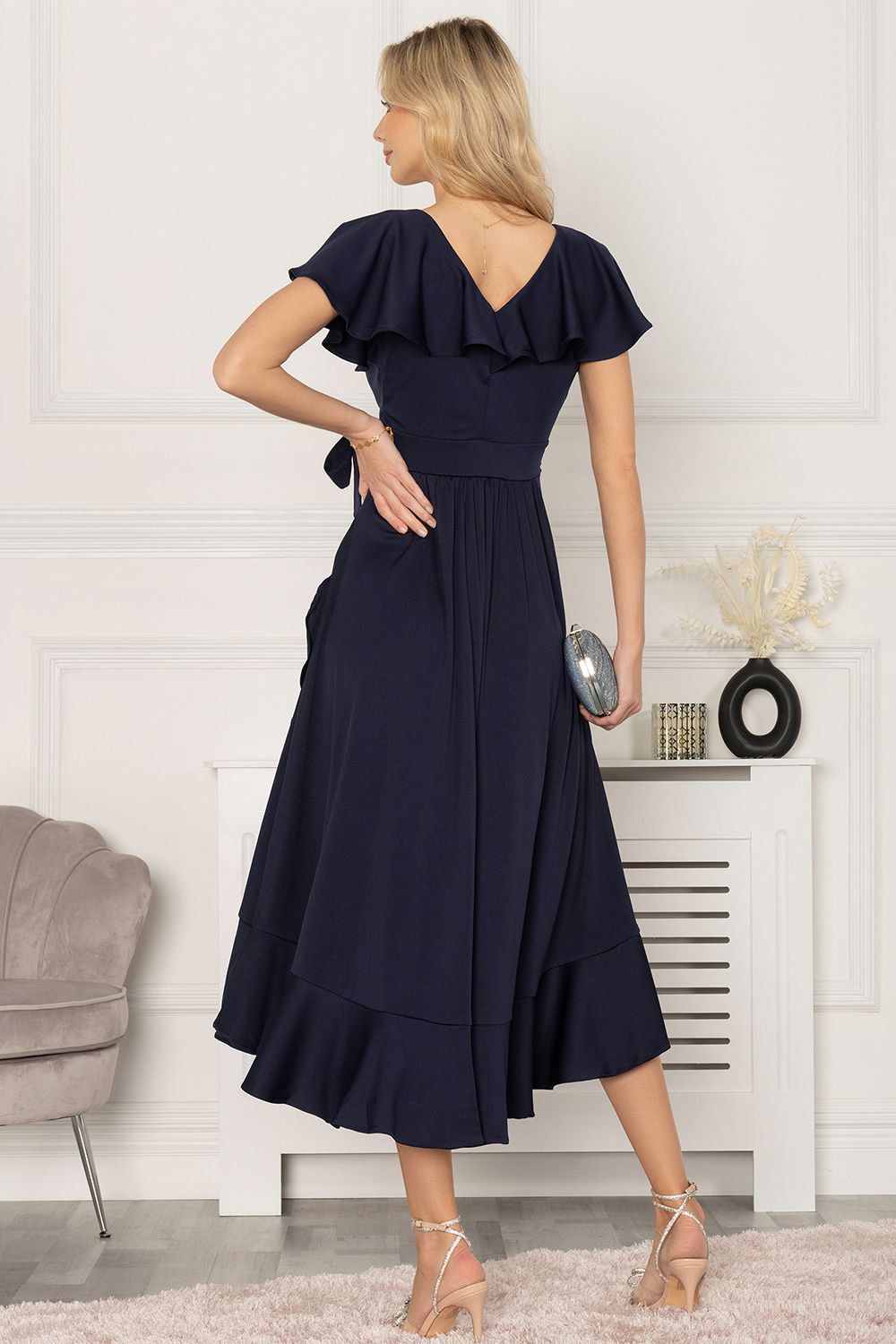 Jolie Moi Alleigh Frill Maxi Dress