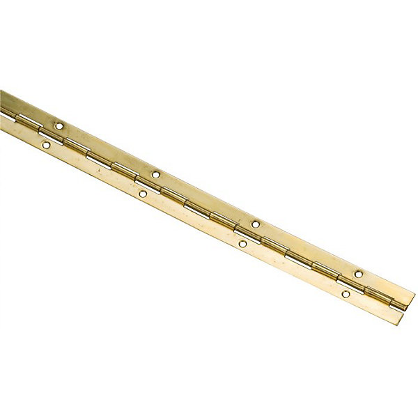 Charnière piano à nœud roulé en acier laitonné - Monin - 32 mm