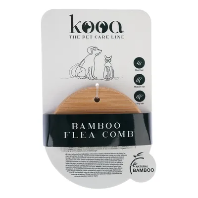kooa Bamboo Flea Comb