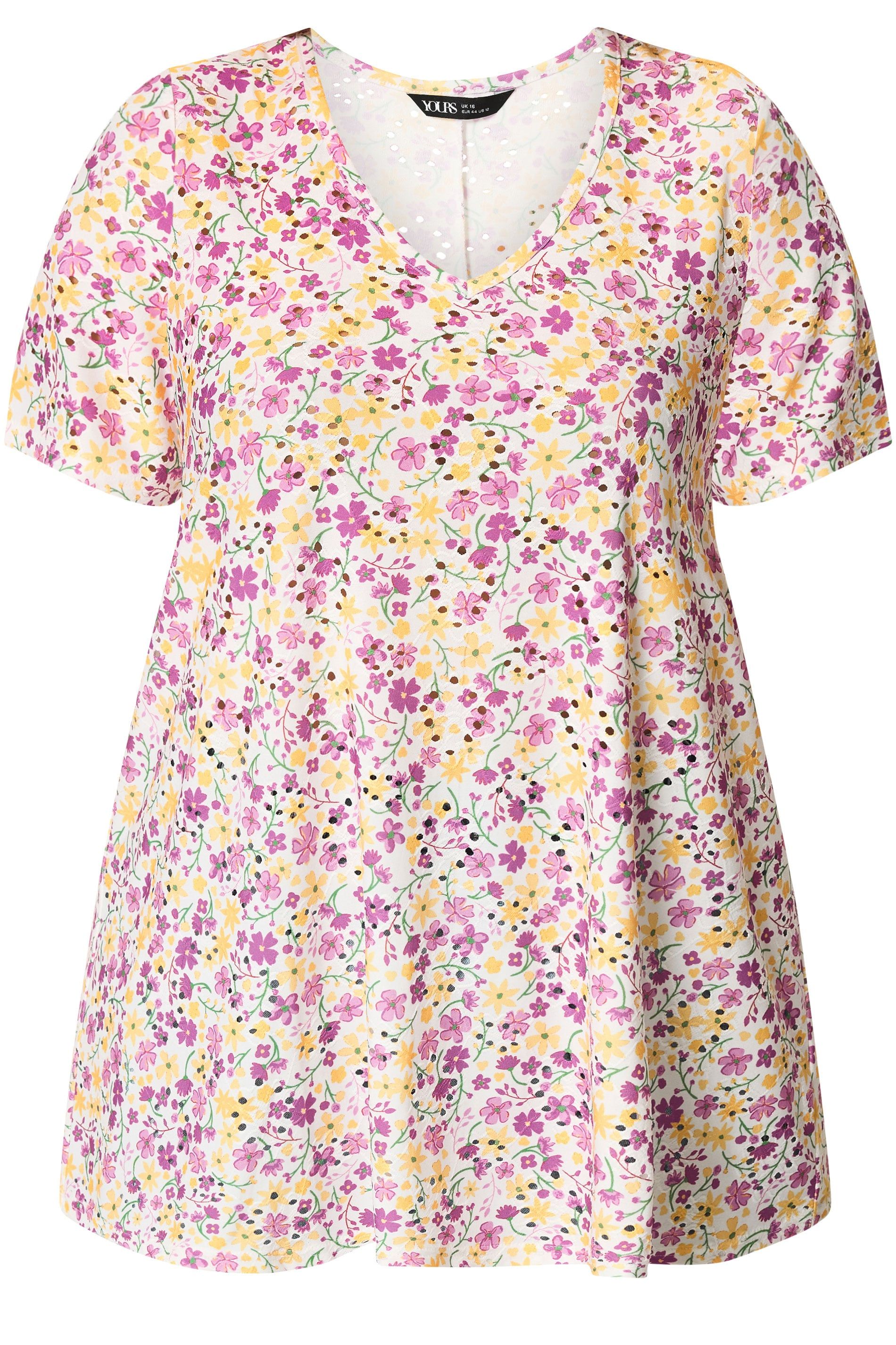 Yours Broderie Swing Top