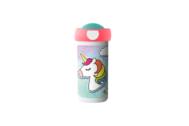 Ontwerp je eigen schoolbeker - Unicorn
