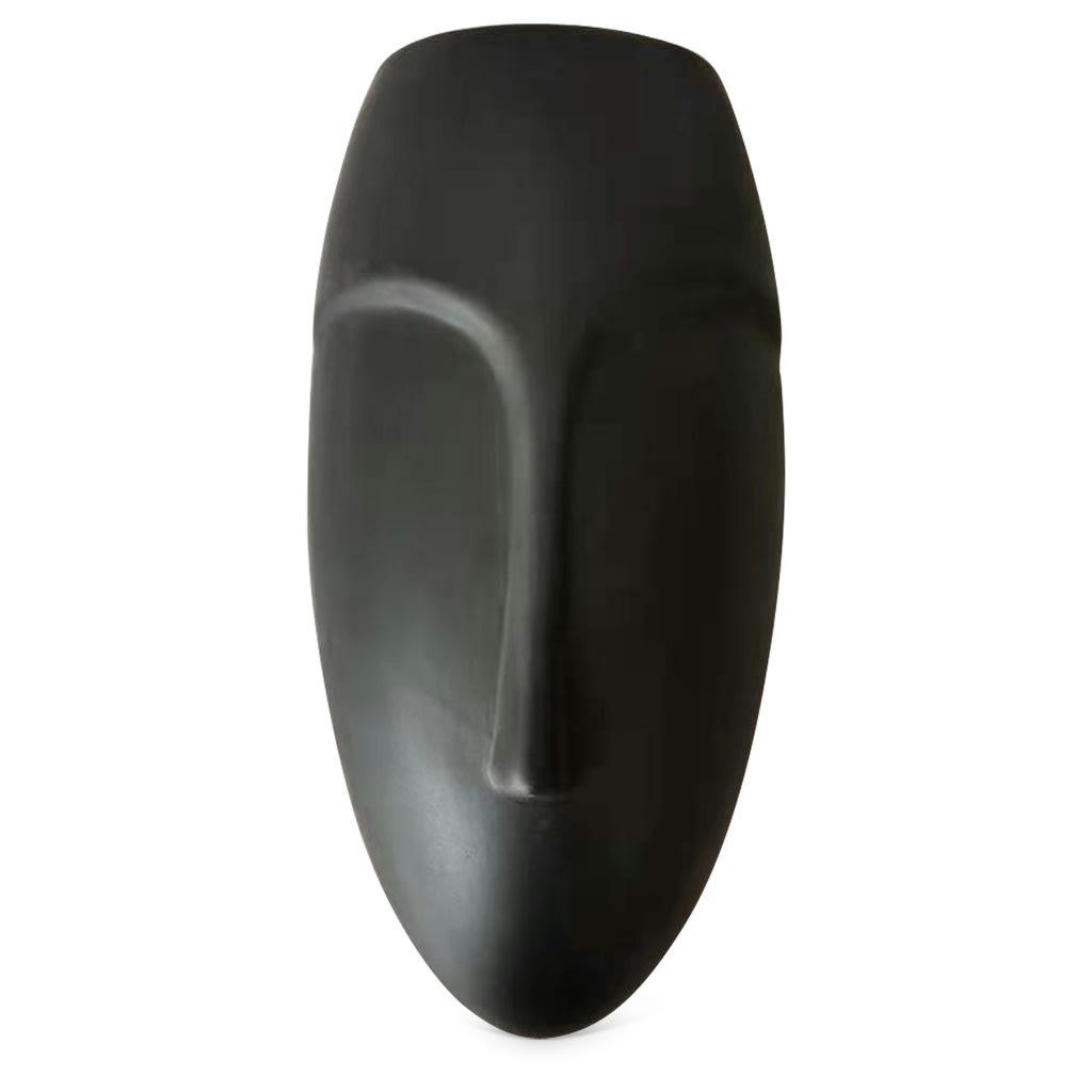 - Deco ceramique visage noir L11cm