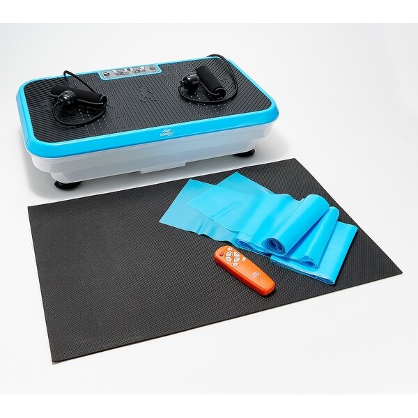 PowerFit Elite Vibration Platform with Exercise Bands & Mat Refurbished