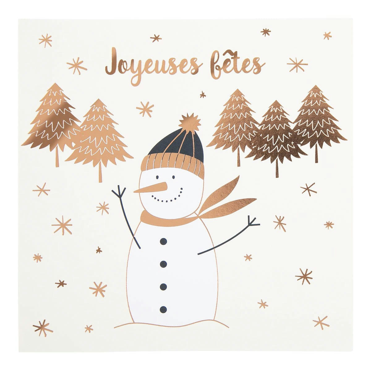 - Carte De Vœux Etincelle Bonhomme De Neige