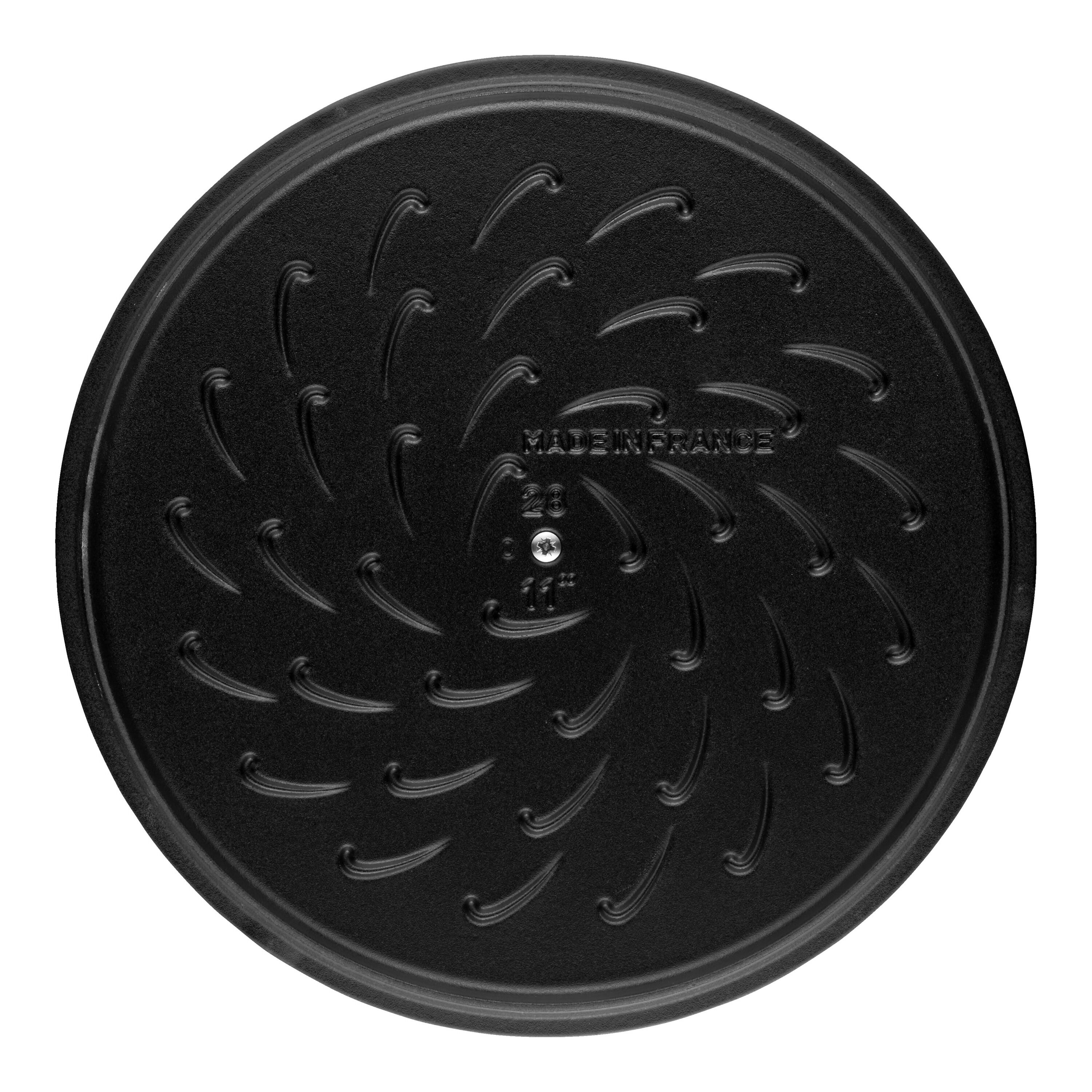 24 cm round Cast iron Saute pan Chistera graphite-grey