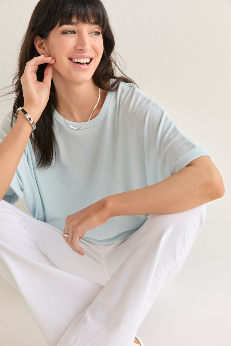 Annabeth Crew Neck Dolman Tee