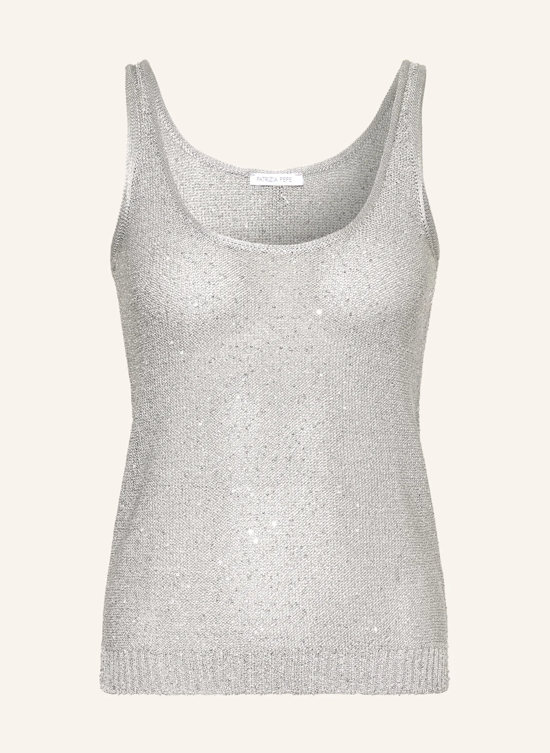 PATRIZIA PEPE Stricktop mit Pailletten