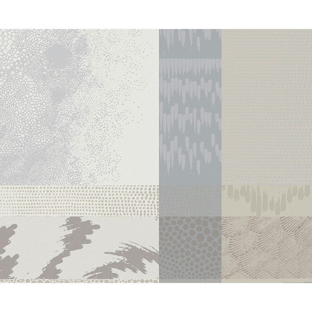 MILLE MATIERES VAPEUR - Set  pur coton beige 40X50