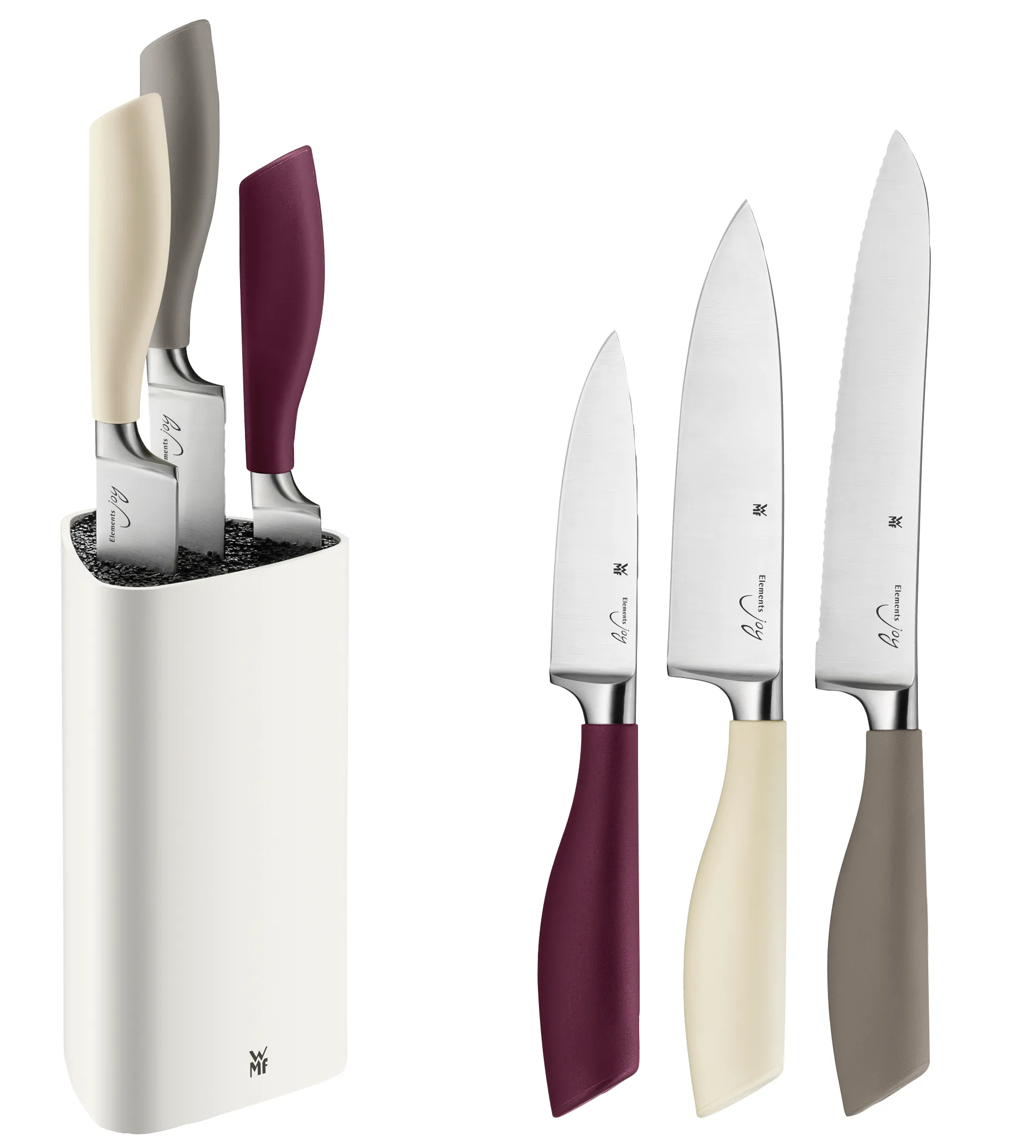 ELEMENTS JOY kitchen knife set, 4 pieces