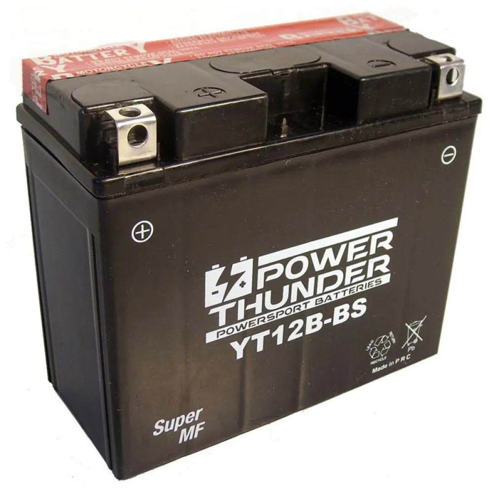 Power Thunder CT12B-BS AGM battery