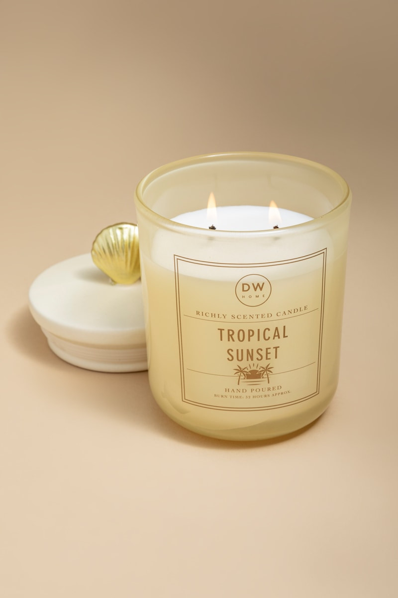 DW Home Tropical Sunset 11oz Scented Candle Jar