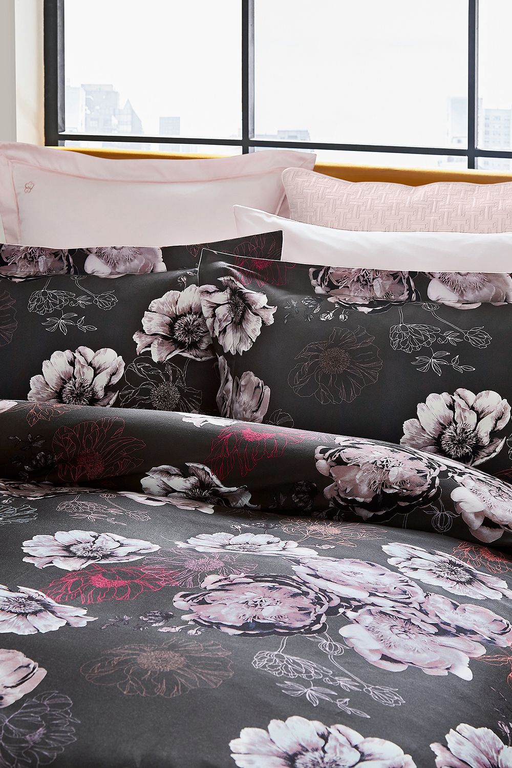 Ted Baker Fresh Start Charcoal' Cotton Duvet Cover Set