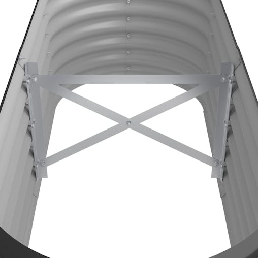 NNEVL Garden Planter Powder-coated Steel 114x40x36 cm Anthracite