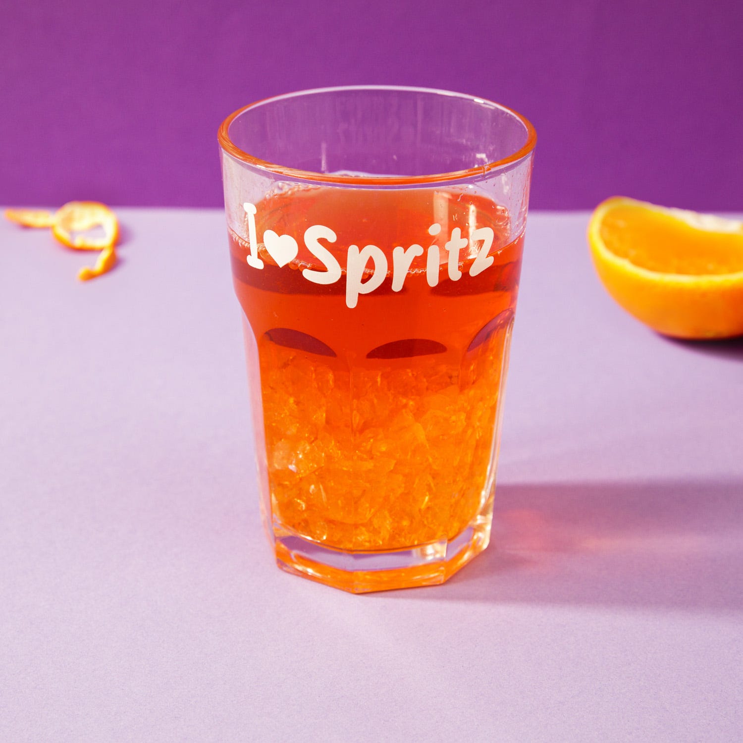 Bicchiere in vetro scritta Love Spritz 355 ml