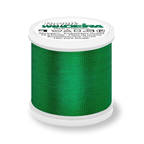 Madeira Classic Green Rayon 40 Thread 200m (1370)