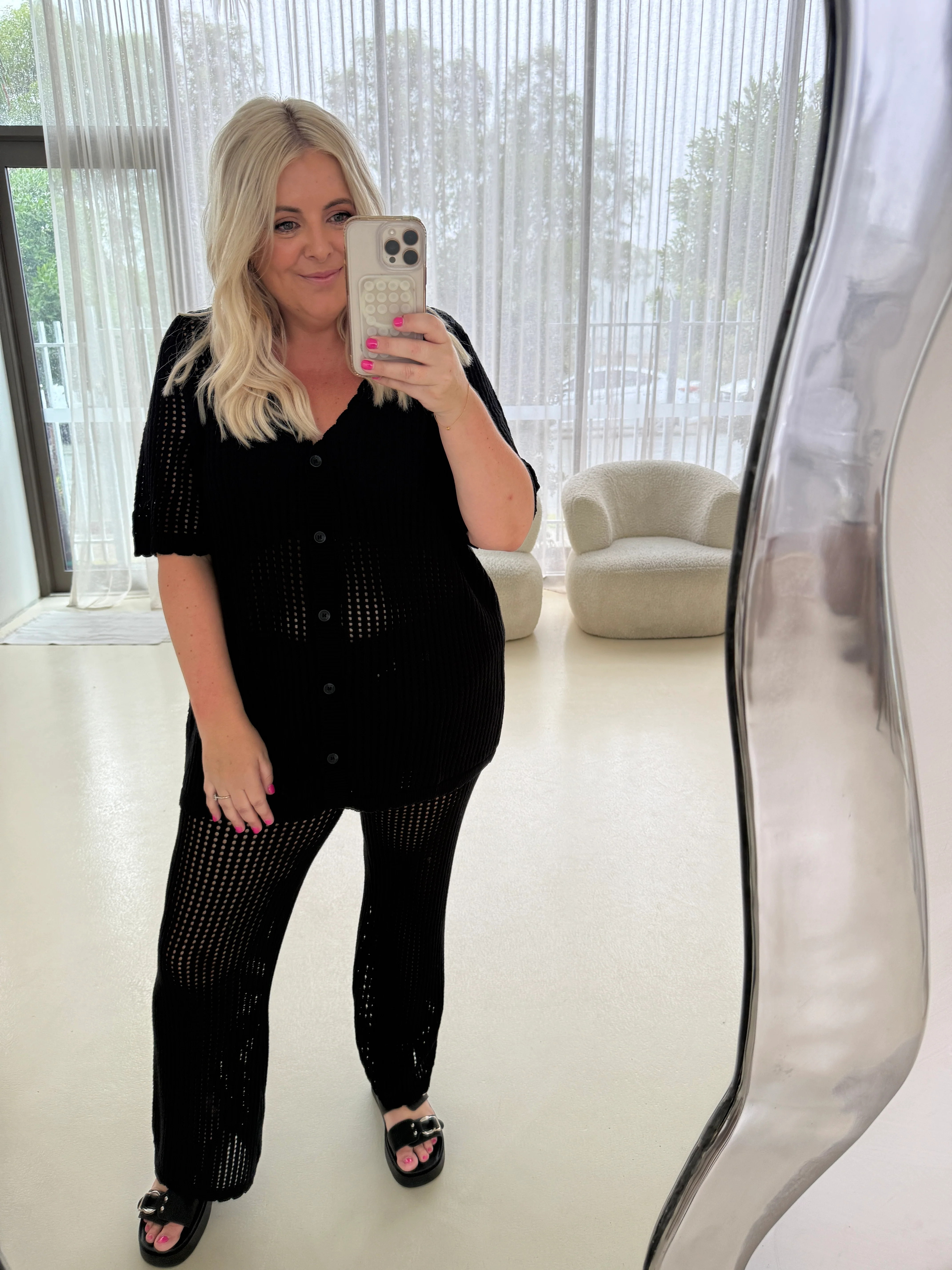 Harry Knit Top in Black