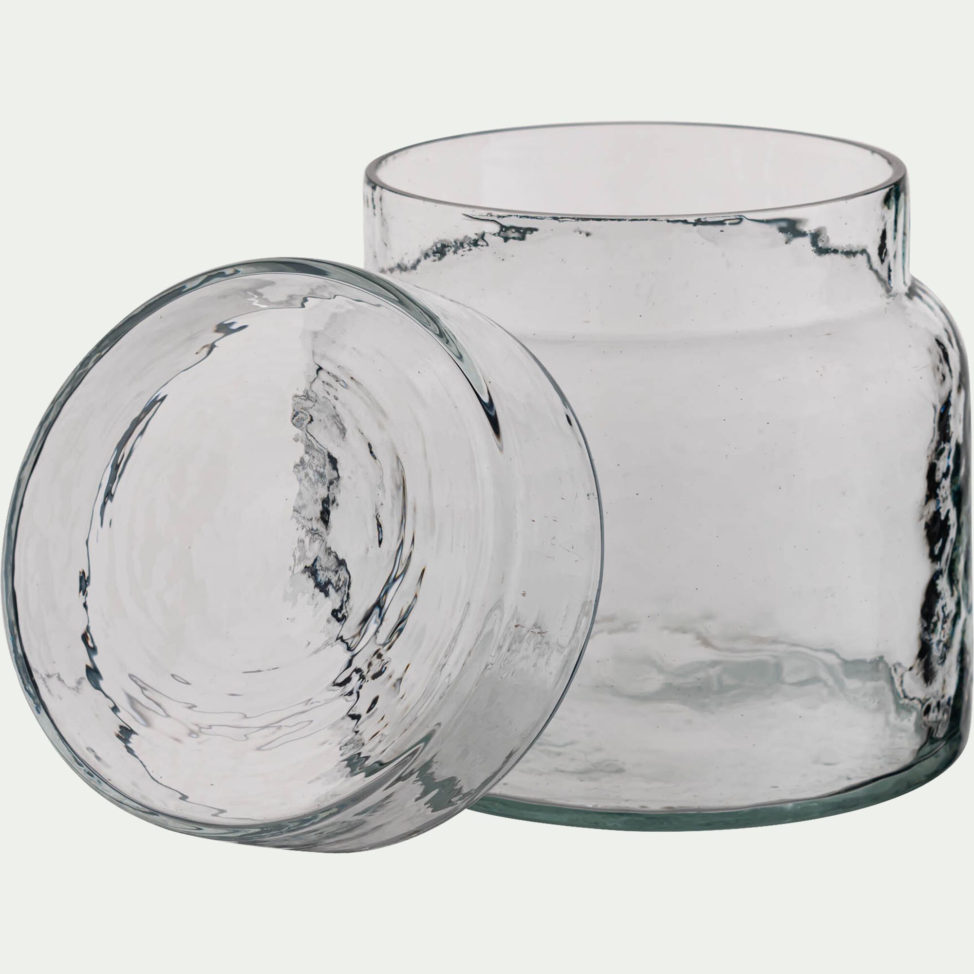 MOSCALA - Boîte déco avec couvercle en verre D11cm - transparent