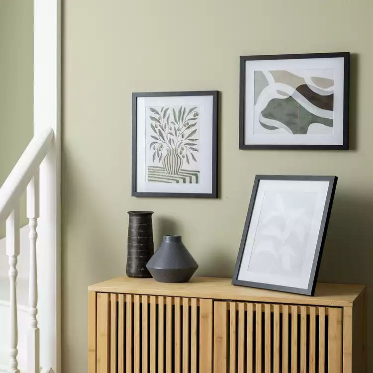 Habitat Black Wooden 3 Pack Picture Frame - Mixed Sizes