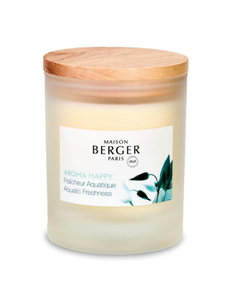 AROMA HAPPY - Bougie parfumée aroma happy fraîcheur aquatique